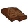 LEGO Reddish Brown Slope 2 x 2 Curved with Carved Heart and &#039;Build Your Dreams K.F&#039; (15068 / 65593)