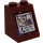 LEGO Brun rougeâtre Pente 2 x 2 x 2 (65°) avec Lost Chat 528-7365 Poster Autocollant avec tube inférieur (3678)