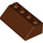 LEGO Brun rougeâtre Pente 2 x 4 (45°) avec surface rugueuse (3037)