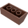 LEGO Brun rougeâtre Pente 2 x 4 (45°) avec surface rugueuse (3037)