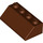 LEGO Reddish Brown Slope 2 x 4 (45°) with Rough Surface (3037)