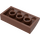 LEGO Roodachtig Bruin Helling 2 x 4 Gebogen met buizen aan de onderzijde (88930)