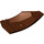 LEGO Reddish Brown Slope 2 x 6 x 10 Curved Inverted (47406)