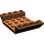LEGO Rötlich-braun Steigung 4 x 6 (45°) Doppelt Invertiert mit Open Center ohne Löcher (30283 / 60219)