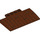 LEGO Brun rougeâtre Pente 5 x 8 x 0.7 Incurvé avec Wood Planks et Nails (15625 / 36844)
