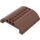 LEGO Reddish Brown Slope 8 x 8 x 2 Curved Double (54095)