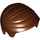 LEGO Reddish Brown Smooth Hair Combed Sideways (86400 / 99930)