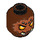 LEGO Reddish Brown Sparratus Minifigure Spider Head (Recessed Solid Stud) (3626 / 16082)