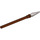 LEGO Reddish Brown Spear with Flat Silver Tip (90391)