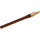 LEGO Reddish Brown Spear with Pearl Gold Tip (90391)