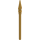 LEGO Reddish Brown Spear with Pearl Gold Tip (90391)