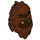 LEGO Reddish Brown Square Foot Minifig Head (22305)