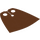 LEGO Reddish Brown Standard Cape with Regular Starched Texture (20458 / 50231)