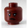 LEGO Roodachtig Bruin Stanley Hudson Minifigure Hoofd (Verzonken Solid Stud) (3626 / 100205)
