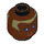 LEGO Reddish Brown Stass Allie Head (Recessed Solid Stud) (3626 / 14172)