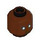 LEGO Reddish Brown Storm Head (Recessed Solid Stud) (3274 / 104141)