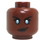 LEGO Roodachtig Bruin Storm Hoofd (Verzonken Solid Stud) (3274 / 104141)