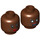 LEGO Reddish Brown Storm Minifigure Head (Recessed Solid Stud) (3626 / 18086)
