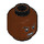 LEGO Reddish Brown Stormtrooper with Reddish Brown Head Minifigure Head (Recessed Solid Stud) (3626 / 79748)