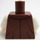 LEGO Reddish Brown Sudds Backwash Minifig Torso (973 / 76382)