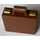 LEGO Reddish Brown Suitcase with Gold Clasps
