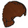 LEGO Reddish Brown Swept Back Hair with Short Ponytail (95226)