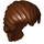 LEGO Brun rougeâtre Swept Retour Cheveux avec Court Queue de cheval (95226)