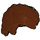 LEGO Reddish Brown Swept Back Wavy Tousled Hair (61183)