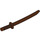 LEGO Brun rougeâtre Épée avec garde carrée et pommeau sur la poignée (Shamshir) (21459)