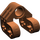 LEGO Reddish Brown Technic Cross Block 2 x 2 x 2 Bent 90 Split (Pin/Twin Axle) (42193 / 92907)