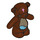 LEGO Reddish Brown Teddy Bear with Dark Tan Stomach and Damage (16914 / 98382)