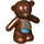 LEGO Reddish Brown Teddy Bear with Dark Tan Stomach and Damage (16914 / 98382)