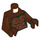 LEGO Roodachtig bruin Teen Groot met Reddish Bruin Bark Minifiguur Torso (973 / 76382)