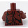 LEGO Rudo brązowy Teen Groot z Reddish brązowy Bark Minifigurka Tułów (973 / 76382)