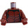 LEGO Roodachtig bruin Teen Groot met Reddish Bruin Bark Minifiguur Torso (973 / 76382)