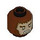 LEGO Reddish Brown The Werewolf Minifigure Head (Safety Stud) (3274 / 104156)