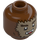 LEGO Reddish Brown The Werewolf Minifigure Head (Safety Stud) (3274 / 104156)