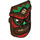 LEGO Reddish Brown Tiki Mask with Tribal Pattern (14287)