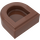 LEGO Reddish Brown Tile 1 x 1 Half Oval (24246 / 35399)