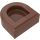 LEGO Rötlich-braun Fliese 1 x 1 Hälfte Oval (24246 / 35399)