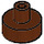 LEGO Brun rougeâtre Tuile 1 x 1 Rond avec Hollow Barre (20482 / 31561)