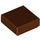 LEGO Roodachtig Bruin Tegel 1 x 1 met groef (3070 / 30039)