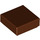 LEGO Roodachtig Bruin Tegel 1 x 1 met groef (3070 / 30039)