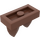 LEGO Reddish Brown Tile 1 x 2 with 2 Vertical Teeth (15209)