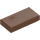 LEGO Reddish Brown Tile 1 x 2 with Groove (3069 / 30070)