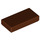 LEGO Reddish Brown Tile 1 x 2 with Groove (3069 / 30070)