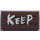 LEGO Brun rougeâtre Tuile 1 x 2 avec Keep Sign Autocollant avec rainure (3069)