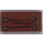LEGO Reddish Brown Tile 1 x 2 with Wood Grain and 4 Screws Sticker with Groove (3069)