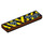 LEGO Brun rougeâtre Tuile 1 x 4 avec une 113 et Buckles (2431 / 33524)