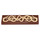 LEGO Reddish Brown Tile 1 x 4 with entwined snakes  (2431 / 57294)